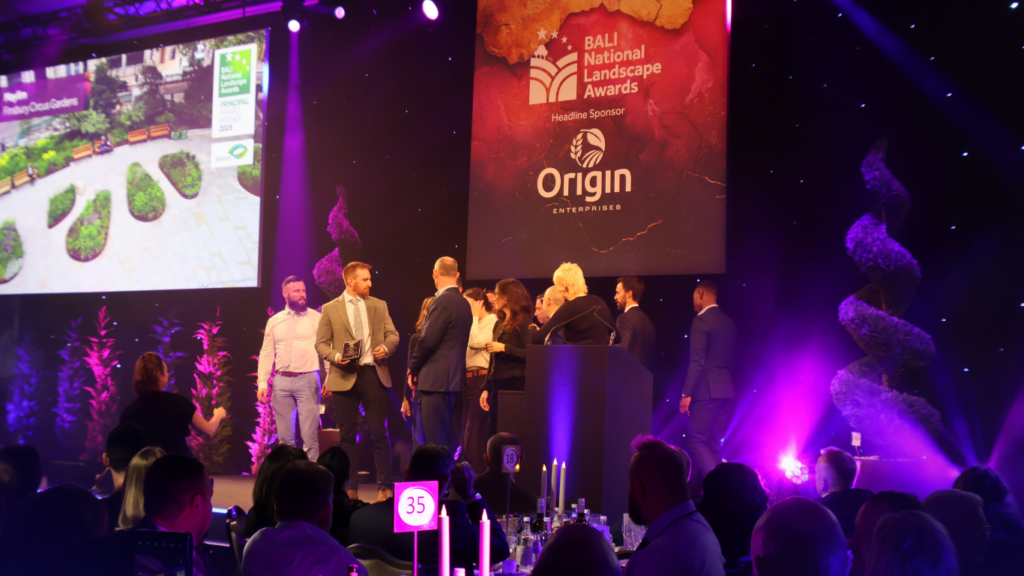 BALI Award → Maylim Wins BALI Principal Award for Finsbury Circus Gardens. Landscaping Award, Industry Recognition, Principal Award, Prestigious Landscaping Honour, Public Realm Excellence Award